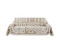 VEVOR Housse de Canapé de 299 x 181 cm, Couvre Canapé de Style Bohème, Revêtement Antidérapant en Chenille, Lavable et Résistant aux Rayures, Protection pour Causeuses Sofa Deux Places, Kaki
