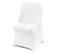 VEVOR Housse de Chaise 30PCS Housses de Chaise Spandex Extensible Universel Taille Compatible Max. 406x508x762 mm Housses de Chaises Pliantes Amovibles pour Déco Fête Mariage Cérémonie Banquet Blanc