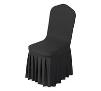 VEVOR Housse de Chaise Extensible 30PCs Noires, Couverture Protecteur de Chaise en Polyester et Élasthanne, pour Mariage, Salle à Manger et Banquet, Convient aux Sièges Jusqu'à 51 x 45 x 95 cm