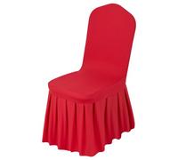 VEVOR Housse de Chaise Extensible 30PCs Rouges, Couverture Protecteur de Chaise en Polyester et Élasthanne, pour Mariage, Salle à Manger et Banquet, Convient aux Sièges Jusqu'à 51x45x95 cm