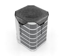 VEVOR Housse de Climatiseur Extérieur, 81 x 81 cm, Couverture de Protection Climatiseur des Débris, Maille PVC, Résistante aux Déchirures Rayures, Taille Universelle, Cache pour Clim Extérieur, Noir