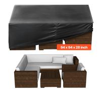 VEVOR Housse de Protection pour Meubles de Jardin Imperméable 420D 239x239 cm