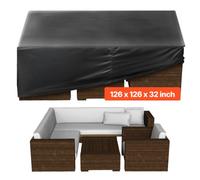 VEVOR Housse de Protection pour Meubles de Jardin Imperméable 420D 320x320 cm