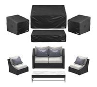VEVOR Housse de Protection pour Meubles de Jardin Lot de 4 Imperméable 420D