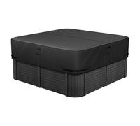 VEVOR Housse de protection pour spa extérieur, 2030 x 2030 x 508 mm, couverture pour spa, résistante aux intempéries et à l'eau, tissu Oxford 600D robuste et résistance à la déchirure 950N, noir