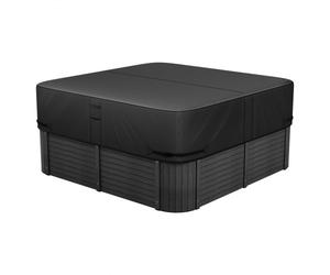 VEVOR Housse de protection pour spa extérieur, 2030 x 2030 x 508 mm, couverture pour spa, résistante aux intempéries et à l'eau, tissu Oxford 600D robuste et résistance à la déchirure 950N, noir