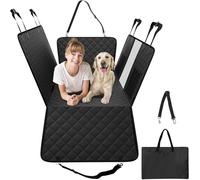 VEVOR Housse de Siège Arrière Voiture pour Chien, 131x63 cm, Couverture de Protection de Siège, avec Fond Rigide, Charge 158 kg, avec Fenêtre en Maille, Poche de Rangement, pour Voitures SUV Camions