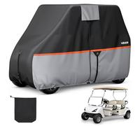VEVOR Housse pour Golfette, Housse de Voiturette de Golf, Couverture Intégrale avec Tissu Oxford 420D Imperméable, pour Voiturettes de 4 Places, Club Car, Yamaha, EZGO, Honda, Protection Extérieure