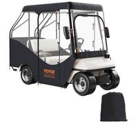 VEVOR Housse pour Voiturette de Golf Universel Bâche Golfette Imperméable en Polyester 420D Couverture Résistante au Soleil Compatible avec EZGO TXT et la Pluparts de Voiturettes à 4 Places Golfeur