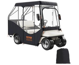 VEVOR Housse pour Voiturette de Golf Universel Bâche Golfette Imperméable en Polyester 420D Couverture Résistante au Soleil Compatible avec EZGO TXT et la Pluparts de Voiturettes à 4 Places Golfeur