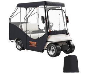 VEVOR Housse pour Voiturette de Golf Universel Bâche Golfette Imperméable en Polyester 420D Couverture Résistante au Soleil Compatible avec EZGO TXT et la Pluparts de Voiturettes à 4 Places Golfeur
