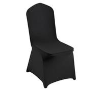 VEVOR Housses de chaise pliantes en élasthanne extensible, noir, housses de protection universelle, amovibles et lavables, pour mariage, vacances, banquet, fête, célébration, salle à manger, 30 pcs