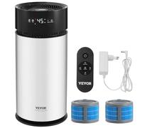 VEVOR Humidificateur d'Air à Évaporation Intelligent 10 L Couvrant 100 m² Humidification 1000 mL/h, 3 Vitesses, Minuterie 1-14 Heures, Filtre de Qualité, Mode Veille Silencieux, pour Chambre à Coucher