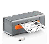 Imprimante d'étiquettes Thermique - VEVOR - 4x6 Code à Barres USB Haute Vitesse 150 mm/s 203 dpi pour Colis Expédition - Gris