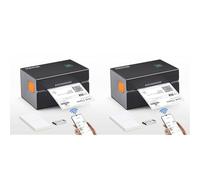 VEVOR Imprimante Étiquettes Thermique Direct 4x6 Code à Barres USB Bluetooth 150 mm/s 300 dpi Colis Expédition Compatible avec Amazon/eBay/Etsy/UPS Prise en Charge Windows/MacOS/Linux/Android/IOS Noir