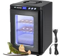 VEVOR Incubateur d'œufs de reptiles Incubateurs 25L Laboratoire Refroidissement Chauffage 5-42℃ 220V pour œufs à couver Noir
