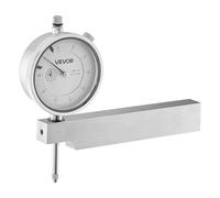 VEVOR Indicateur de test à cadran avec base métallique, comparateur à cadran, précision de 0,03 mm, plage de mesure de 0 à 25,4 mm, pour mesure de zones étroites, usinage et l'inspection industriels