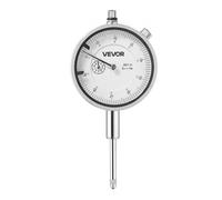 VEVOR Indicateur de test à cadran, précision 0,03 mm, plage de mesure de 0 à 25,4 mm, comparateur à grand cadran facile à lire, professionnel pour mesure du diamètre intérieur, détection de faux-rond