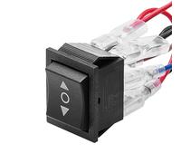 VEVOR Interrupteur à Bascule, 6 Broches, Action Momentanée, DPDT, Fonction d'Inversion de Polarité 3 Positions (ON)-Off-(ON), CA 250 V/16 A 125 V/20 A, pour Voiture, Bateau, Appareils Électroménagers