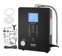 VEVOR Ioniseur d'Eau PH 3-11,2 Purificateur d'Eau à l'Acide Alcalin ORP +500 à -800 mV Électrolyseur Électrode 9 Plaques 6 Réglages d’Eau 9000 L par Filtre Nettoyage Auto Système de Filtration d'Eau