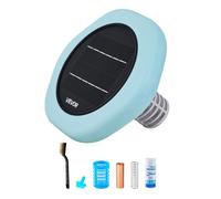 VEVOR Ioniseur Solaire de Piscine, Purificateur à Ions de Cuivre Hexagonal, jusqu'à 170343 L, Nettoyeur Flottant Automatique, pour Spas Bains à Remous, Eau sans Chlore, Bandelettes de Test et Brosse