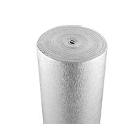VEVOR Isolant thermique double réfléchissant, 15,24 x 1,22 m, rouleau d'isolation barrière radiante, noyau en mousse EPE, 5,5 mm, feuille d'aluminium double face, pour fenêtre, toit de camping-car