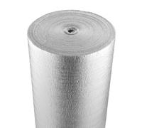 VEVOR Isolant thermique double réfléchissant, 30,48 x 1,22 m, rouleau d'isolation barrière radiante, noyau en mousse EPE, 3,2 mm, feuille d'aluminium double face, pour fenêtre, toit de camping-car