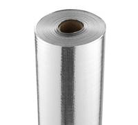 VEVOR Isolant thermique double réfléchissant, 76,2x1,22 m, rouleau d'isolation thermique barrière radiante en tissu tissé PE, épaisseur 0,165 mm, feuille d'aluminium, pour fenêtre, toit de camping-car