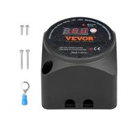 VEVOR Isolateur de batterie double, 12 V 140 A, relais sensible à la tension VSR avec écran LCD, modes manuel et automatique pour ATV, UTV, camping-car tout-terrain, caravane, camion, bateau, yacht