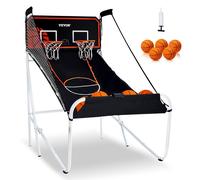VEVOR Jeu d'arcade de basketball pliable domicile double tir 2 joueurs 5 ballons