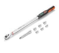 VEVOR Jeu de ynamométrique Numérique Entraînement 1/2" avec Écran LCD | 4 Unités d'Affichage, Précision de ±2 %, Alerte Sonore et Voyant LED, avec Douilles, Rallonge, Adaptateur, pour Automobile