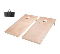 VEVOR Jeu de Cornhole 125,5 x 60 cm, Planche de Jeu de Poche Portable, Babette en Bois Massif, avec Sac de Transport Facile à Ranger, pour Intérieur et Extérieur, Jardin Arrière-Cour Plage Camping