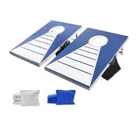 VEVOR Jeu de Cornhole 91,5x61 cm, Planche de Jeu de Poche Portable et Pliable, Babette en Aluminium, Résistant aux Intempéries, avec 8 Sacs de Haricots, pour Intérieur Extérieur Jardin Plage Camping