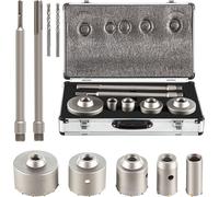VEVOR Jeu de couronnes de forage Scie cloche SDS plus Adaptateur Béton Mur Foret pour boîtes 30-100mm