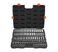 VEVOR Jeu de Douilles 104PCs à Entraînement de 9,5 mm, Métriques de 6 à 24 mm, Profondes et Standard, en Acier Allié CR-V Chromé, Kit d'Outils de Mécanicien avec Coffret, pour Réparation Automobile