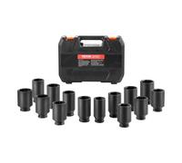 VEVOR Jeu de Douilles à Chocs Profondes pour Écrous d'Essieu 14PCs 1/2" Auto