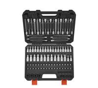 VEVOR Jeu de Douilles Hexagonales/Torx/Torx Externes/Inviolables/Extra Longues, 107PCs, SAE et Métriques, Entraînements 1/4, 3/8 et 1/2 po (6,35 mm, 9,5 mm, 12,7 mm), avec Coffret, pour Mécanicien