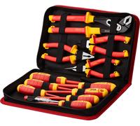 VEVOR Jeu de tournevis isolés 12 pièces, Jeu d'outils isolés d'électricien avec empreinte cruciforme magnétique et pinces et pinces coupantes latérales isolées