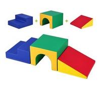 VEVOR Jeu pour tout-petits blocs d'escalade en mousse escaliers et rampe, tunnel