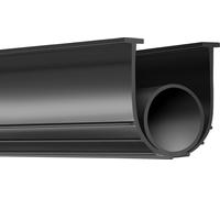 VEVOR Joint de porte Joints de porte de garage 3 m, Bande d'étanchéité en caoutchouc Protection contre l'air, l'humidité & la poussière, Joint de porte Bande d'étanchéité noire Convient pour les porte