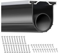 VEVOR Joint de porte Joints de porte de garage 4,8 m, Bande d'étanchéité en caoutchouc Protection contre l'air, l'humidité & la poussière, Joint de porte Bande d'étanchéité noire, Convient pour les po