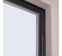 VEVOR Joint de porte de garage, 6 m, joint d'étanchéité supérieur et latéral pour porte de garage, bande de moulage universelle, résistants aux intempéries en TPE avec support adhésif et vis, noir