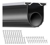 VEVOR Joint Porte Garage 480cm Avec Rail Guide Bande Etancheite Caoutchouc 10cm Largeur