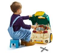 VEVOR Jouet Moteur Camion Jeu Imitation Mécanicien Enfant avec Accessoires Vert