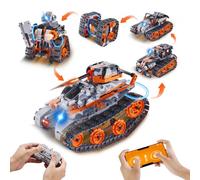 VEVOR Jouets de Construction STEM 5 en 1, Kit de Construction Voiture RC Robot Télécommandé, 554 Pièces, Contrôle par Application, Cadeau pour Création Enfants, Garçons, Filles, Âgés de 6 Ans et Plus