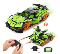 VEVOR Jouets de Construction STEM Voiture Robot Télécommandé Enfants 2 en 1