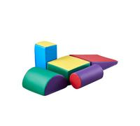 VEVOR Jouets d'escalade, 5 pièces, blocs d'escalade en mousse pour tout-petits de 6 mois à 3 ans, en cuir PU, jeu d'activités d'escalade intérieur pour ramper, grimper et glisser, facile à nettoyer