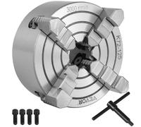 Vevor K72-125 Mandrin de tour de 12,7 cm à 4 mâchoires, mandrin de tour indépendant, mâchoire réversible indépendante, mandrin de tour en métal, accessoires de machine de tournage, pour machine à