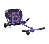 VEVOR Kart sans Pédales pour Enfants dès 4 ans, Charge Max. 68 kg, Propulsion par Mouvement Latéral en Zigzag, Châssis Réglable sur 3 Longueurs, Levier de Frein, pour Intérieur et Extérieur, Violet