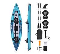 VEVOR Kayak Gonflable 2 Places Charge 318 kg avec Sièges Rembourrés pour Pêche